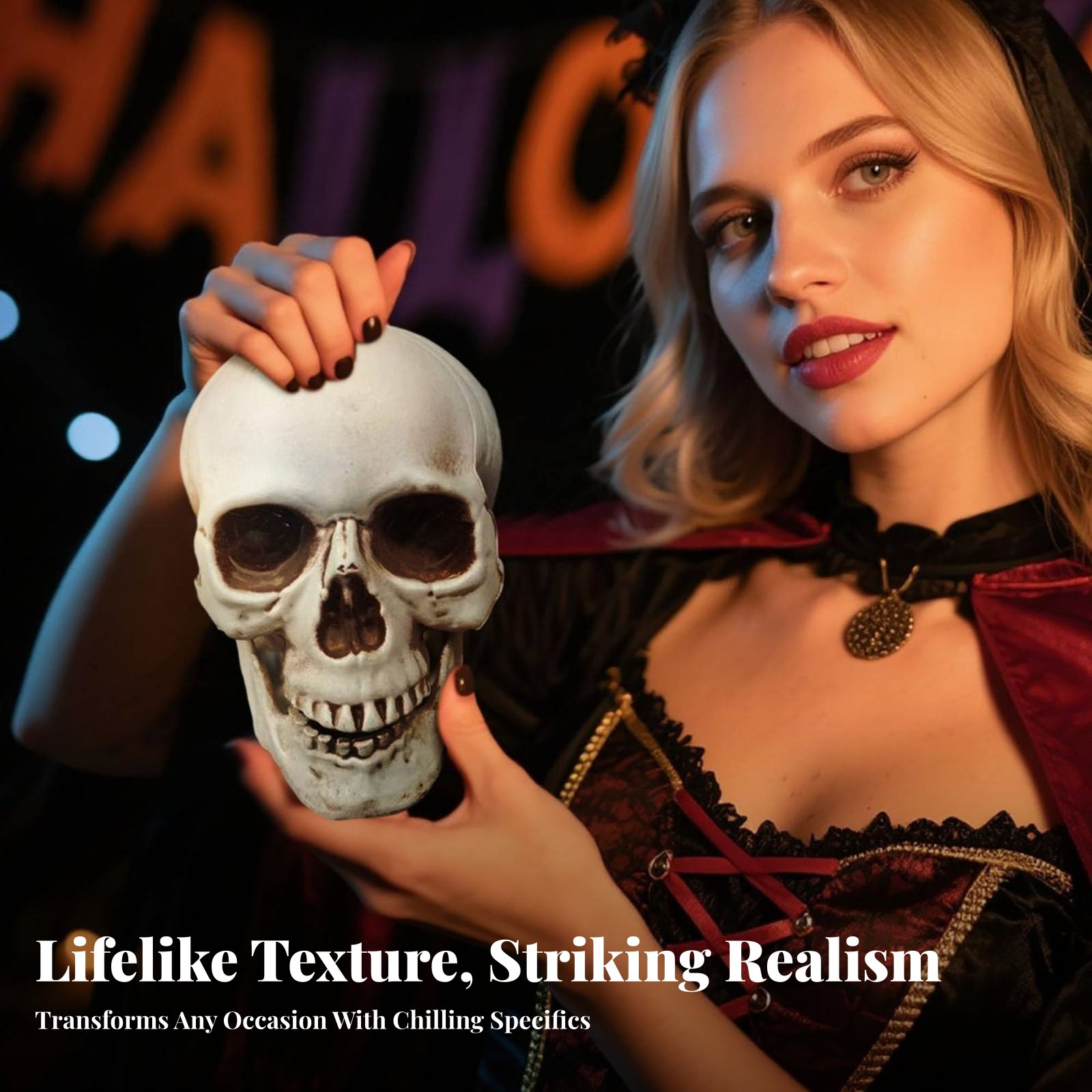 Realistic Skull Model Horror T - огляд і ціна Lighting Decor For Home