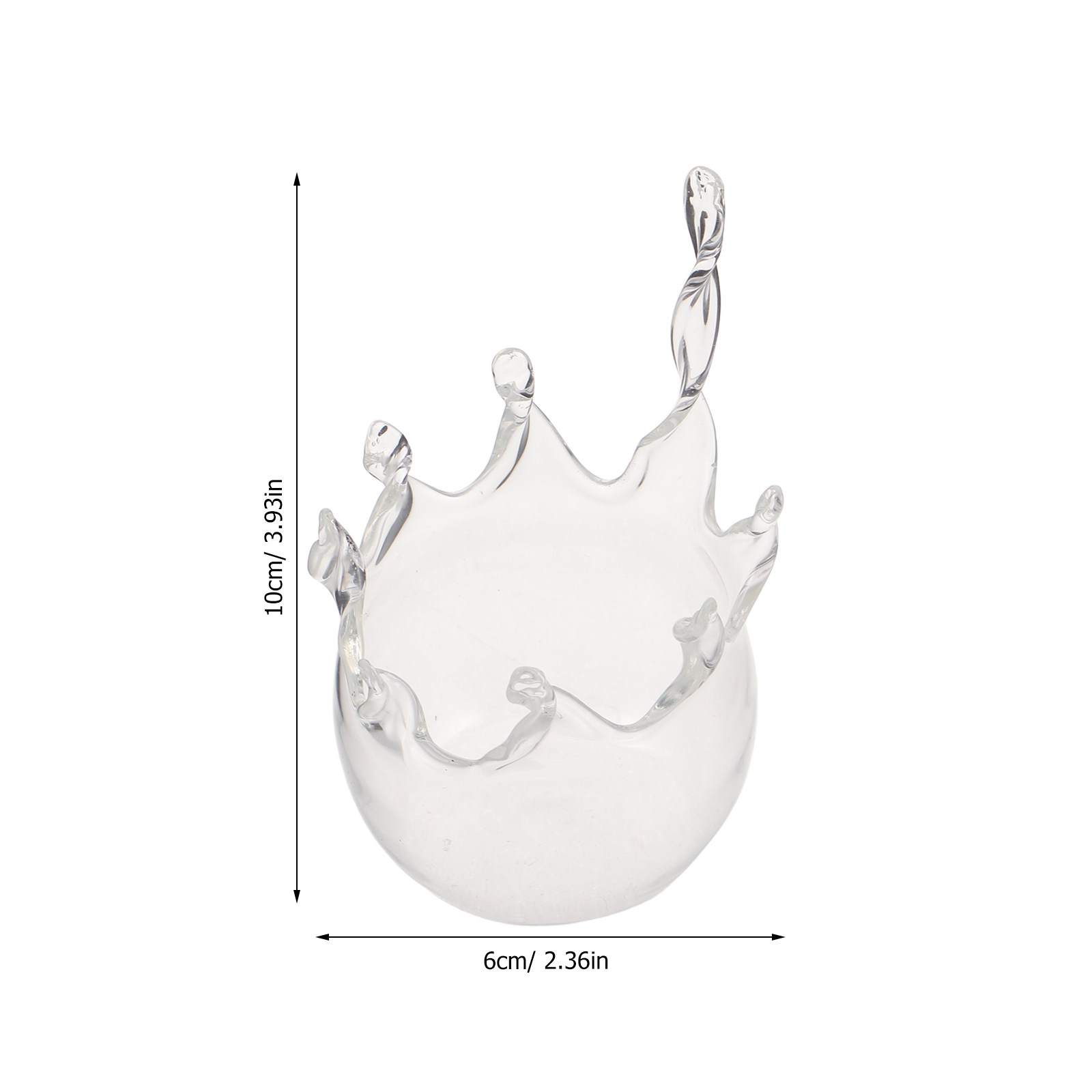 Crown Clear Glass Candlestick  - огляд і ціна Lighting Decoration Stand