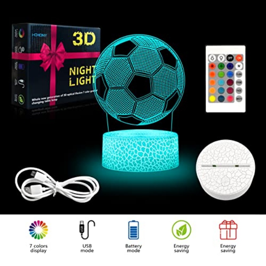 Soccer Gifts Night Light for,3 - огляд і ціна Lighting Decor Bedroom